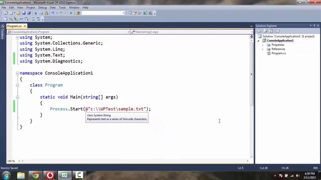 Open Text Files using C# Script Console Application смотреть онлайн