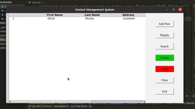 Contact Management System Project in Python using Tkinter and MySQL | with Source Code | PySeek смотреть онлайн