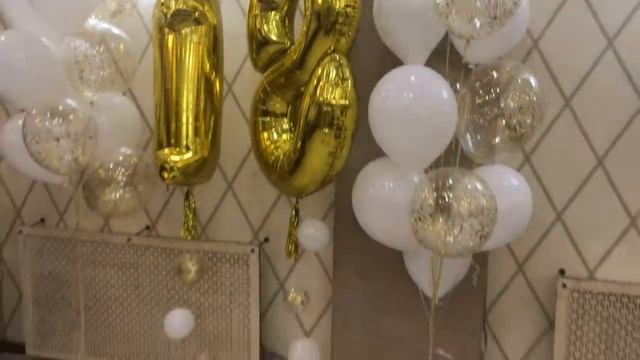 Повітряні кульки на День Народження 18 років. місто Новояворівськ. смотреть онлайн
