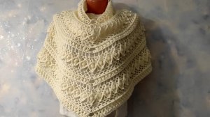 Шаль по мотивам ВАНЕССЫ МОНТОРО 2часть . Подробное видео.