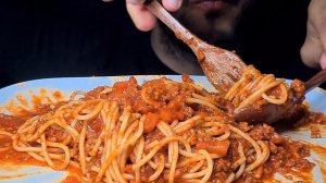 ASMR SPAGHETTI BOLOGNESE PASTA (EATING SOUNDS) NO TALKING MUKBANG