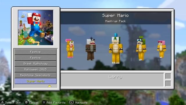Minecraft: Nintendo Switch Edition - Super Mario Mash-Up All Skins