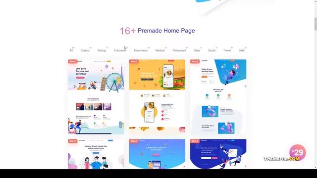 Aapside - App Landing WordPress Theme app landing theme app website theme Misaki смотреть онлайн