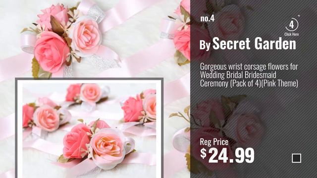 Top 10 Home Décor By Secret Garden [ Winter 2018 ]: Wedding Prom Wrist Corsage Single Silk rose and смотреть онлайн