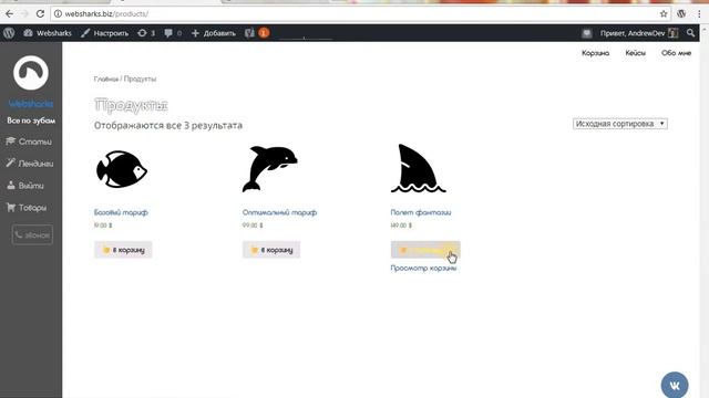 Видео обзор WP + Woocommerce смотреть онлайн