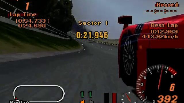 Gran Turismo 2: Toyota GT-One Road Version '98: Test Course: 42.969 / ( Former WR ) смотреть онлайн