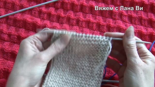 Вяжем ПРОСТОЙ шарф-снуд спицами БЕЗ шва, ПЛАТОЧНОЙ вязкой. Вязаный снуд-труба. Вязание спицами смотреть онлайн