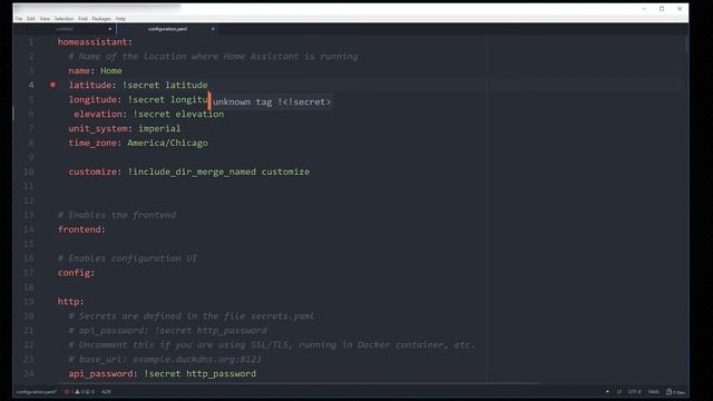 Atom with YAML Linter for Home Assistant смотреть онлайн