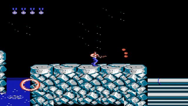 Contra NES Playthrough , Contra на деньди - полное прохождение