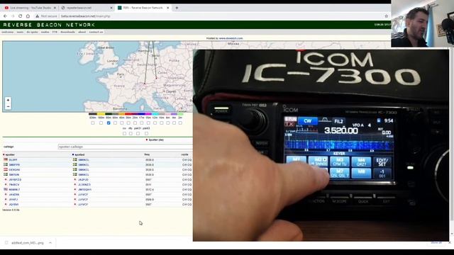 ICOM IC 7300 REVERSE BEACON AND CW MESSAGING-LIVE смотреть онлайн