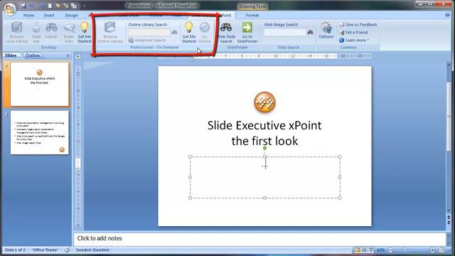 PowerPoint Slide Library ribbon addin - Slide Executive xPoint quick overview смотреть онлайн