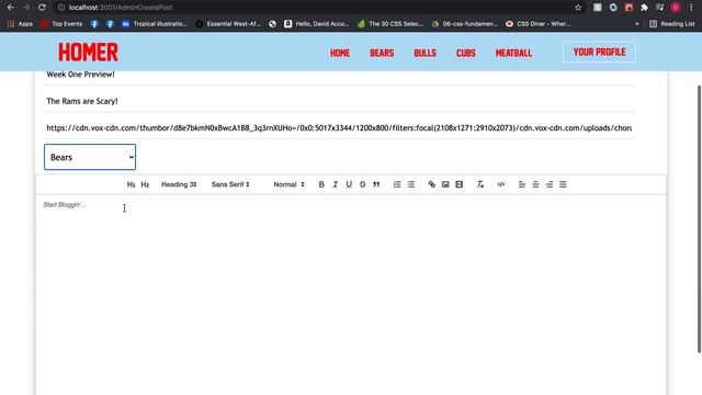 HOMER Blog Project (React/Rails) смотреть онлайн