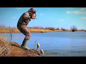 ВОТ ЭТО ПОВЕЗЛО. ВЕСЕННИЙ ЖОР КРУПНОГО КАРАСЯ и не только. Опять повезло на новом месте.