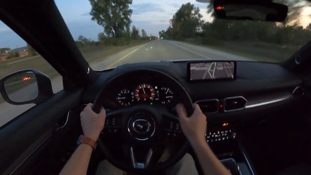 2022 Mazda CX-5 Turbo Signature - POV Night Drive (Binaural Audio) смотреть онлайн