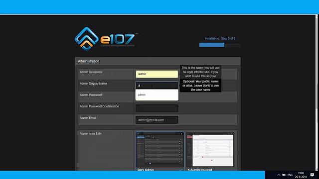 Installation e107 Bootstrap CMS - version 2.1.9 [2.2.0 git] смотреть онлайн