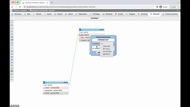 One To Many Relationship in PhpMyAdmin смотреть онлайн