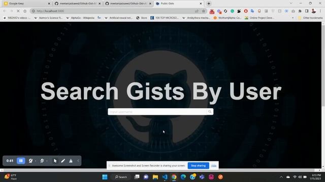 Nextjs And Ant Design With Github Gist API