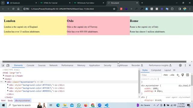 HTML Div Element смотреть онлайн