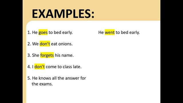 Past simple (irreguar verbs) смотреть онлайн