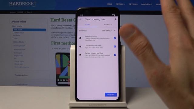 How to Clear Browser in Google Pixel 4 - Reset Browsing History смотреть онлайн