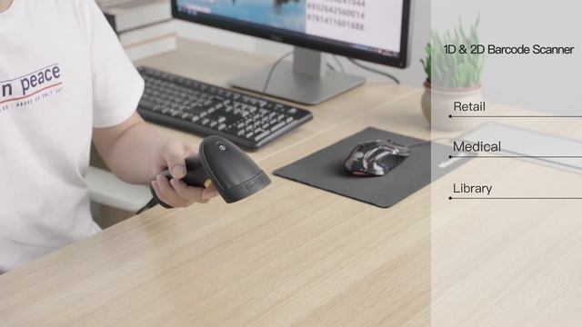Inateck 2D USB Corded Barcode Scanner with GS1 Code Support, BCST-53 смотреть онлайн