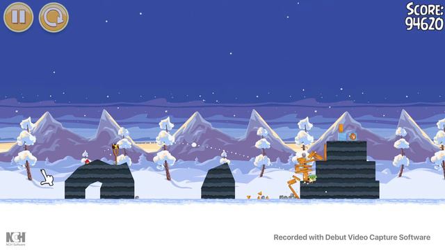 Angry Birds Seasons Wreck the Halls Level 2 115400 смотреть онлайн