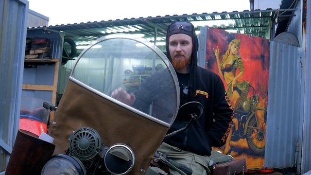 Motorcycle Harley-Davidson WLA-42. Мотоцикл под реставрацию. смотреть онлайн