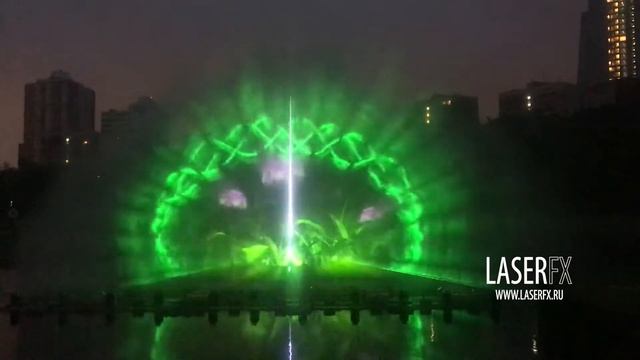 Лазерная и видео проекция на воде смотреть онлайн