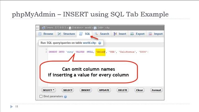 SQL INSERT, UPDATE, DELETE смотреть онлайн