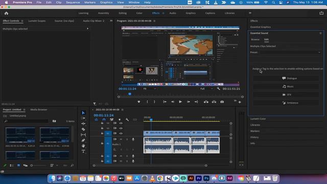 Match Audio Levels On Multiple Clips - Adobe Premiere Pro
