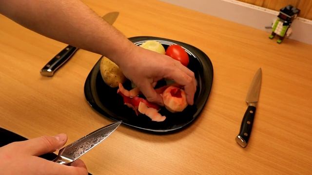 Кухонные ножи Sunnecko. Распаковка, обзор и тест. смотреть онлайн