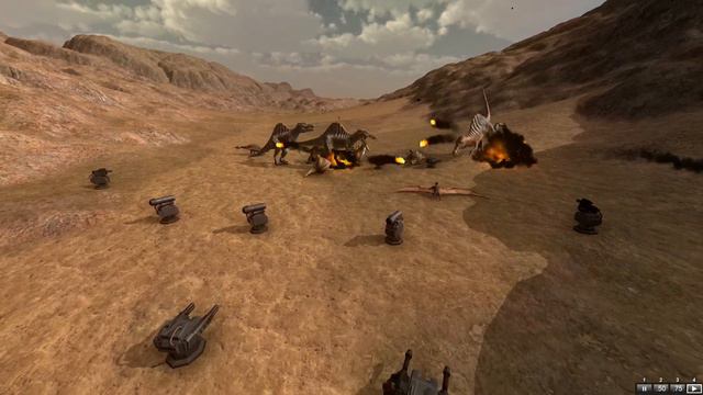 Слоны против Динозавров Beast Battle Simulator футбол динозавров смотреть онлайн