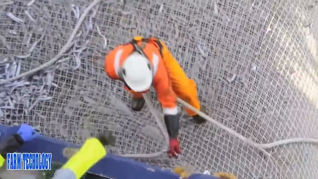 Trawl Net Fishing On The Big Boat - Catch Hundreds Tons Herring At Sea, Biggest Fishing Net #02 смотреть онлайн
