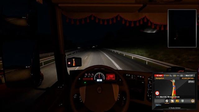ETS2 1.33 - Renault Premium (Midnight Driving) - Taking Delivery to the Vienna смотреть онлайн