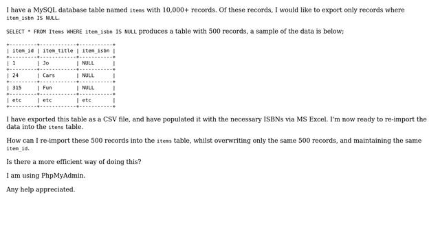 Databases: MySQL Import & Replace via CSV (2 Solutions!!) смотреть онлайн
