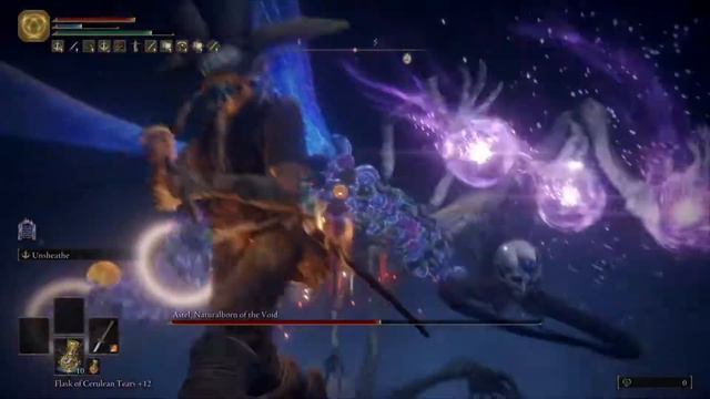 Elden Ring - Astel, Naturalborn of the Void with uchigatana (unsheathe) [Level 1 / no spirits] смотреть онлайн