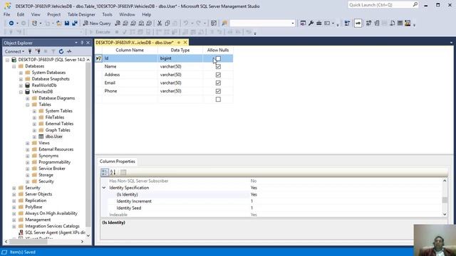 How to create primary key in table column in SQL SERVER- SQL SERVER Free Training смотреть онлайн