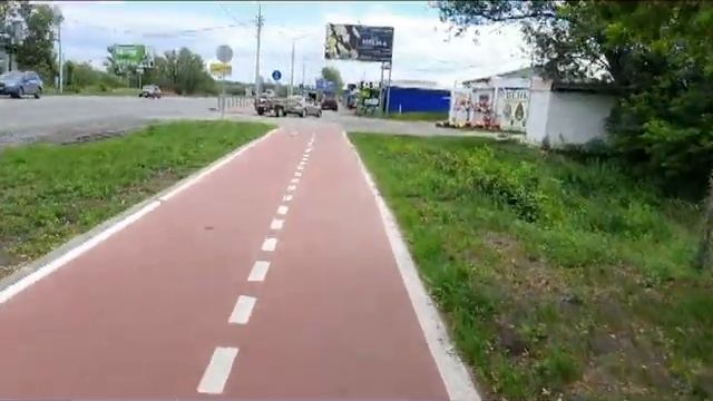 По велосипедной дорожке  на электросамокате  Kugoo Max Speed