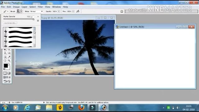 How to make brush and pattern design of your photo by photoshop смотреть онлайн