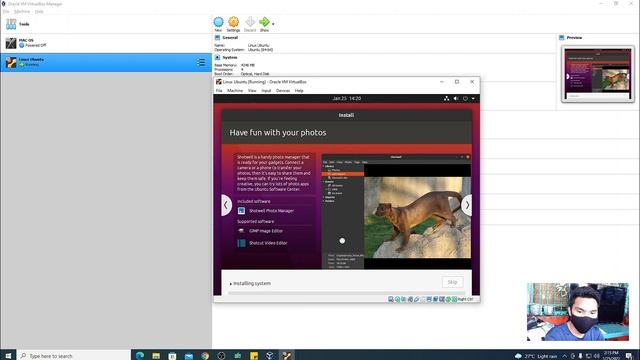 Installing Linux Ubuntu | Oracle Virtual box смотреть онлайн