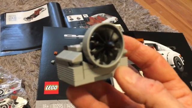 LEGO Porsche 911 Build - Bag 4 complete - Details of the Seats and Basic Engine, Set number 10295 смотреть онлайн