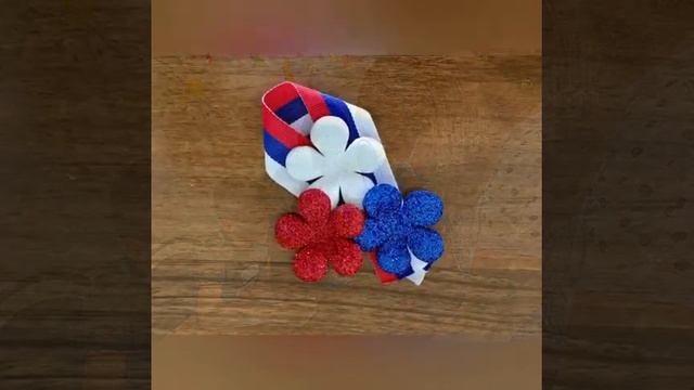 Мастер класс "Брошь в цветах флага России!" смотреть онлайн