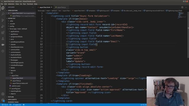Lightning Web Component Tutorial: Async Form Validation смотреть онлайн