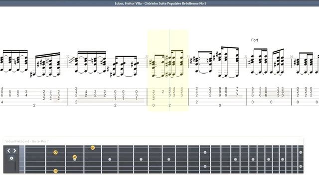 Lobos, Heitor Villa - Chôrinho Suite Populaire Brésilienne No 5 GUITAR TAB смотреть онлайн