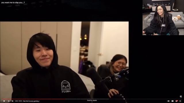 Valkyrae reacts to Toast and Miyoung getting the Sh!t scared out them смотреть онлайн