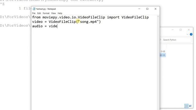 How to extract audio from video file in Python (Code) | Create song file from video смотреть онлайн