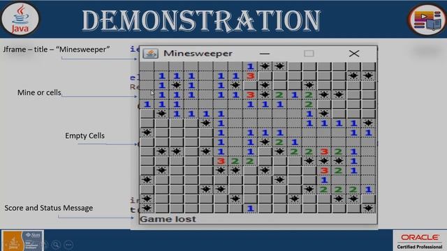 Live Demonstration of Minesweeper Game using Java Swing GUI API | Java Game Project | @TechRanch смотреть онлайн