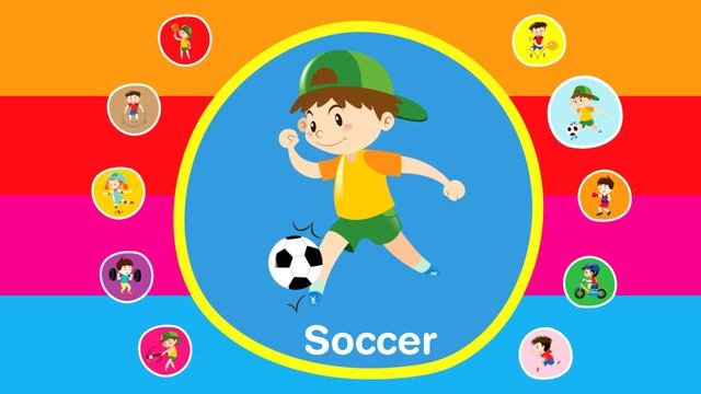 Sports Vocabulary For Kids | English For Children | Fun Kids Videos