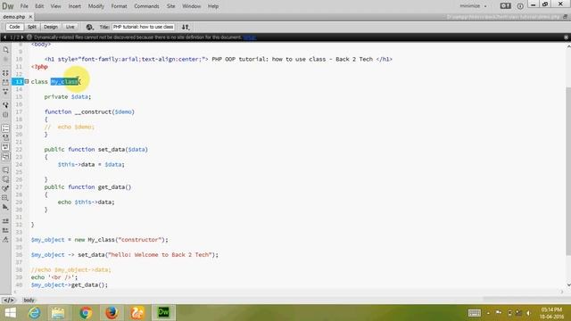 [English] PHP OOP Tutorial : How to use class смотреть онлайн