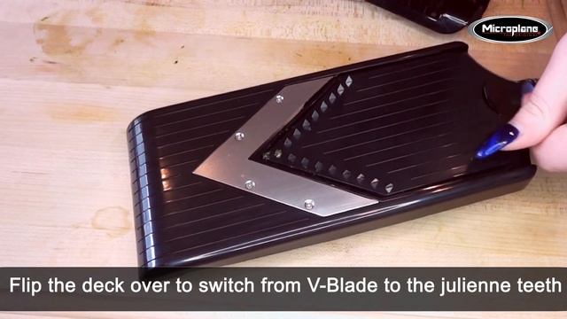 Microplane Adjustable V-Blade Mandoline Food Slicer with Hand Guard смотреть онлайн